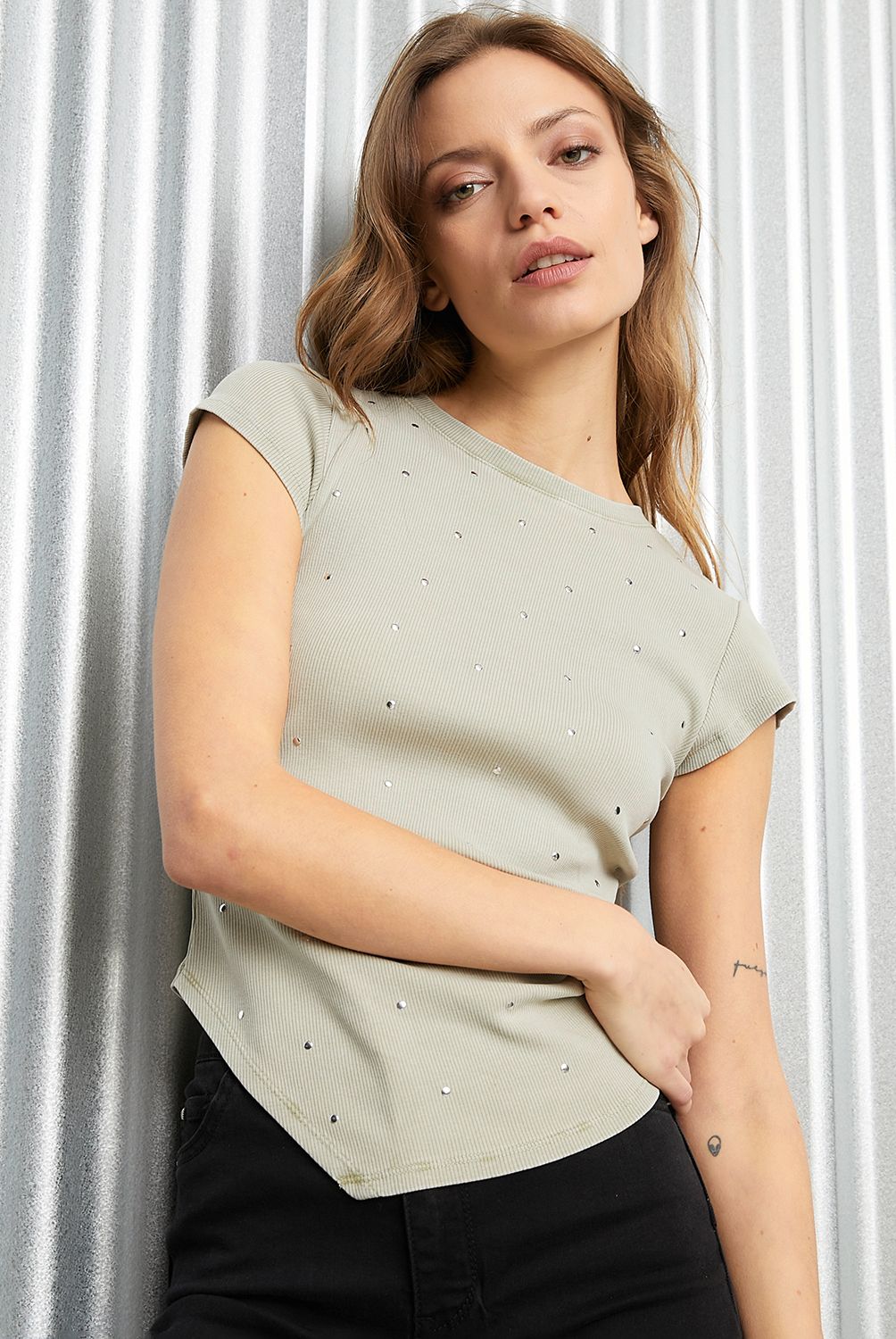 AMERICANINO - Polera Manga Larga Algodón Mujer Americanino