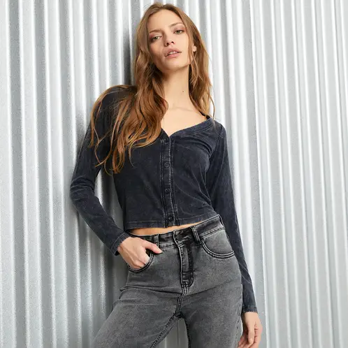 AMERICANINO - Polera Manga Larga Mujer