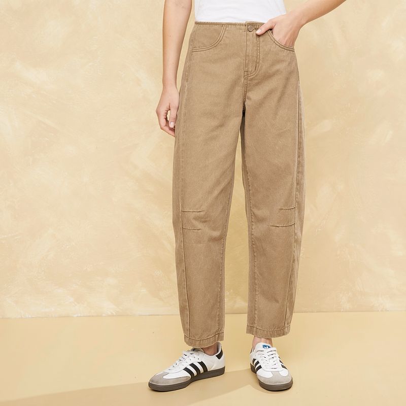 UNIVERSITY CLUB - Pantalón Baggy Tiro Alto Mujer University Club