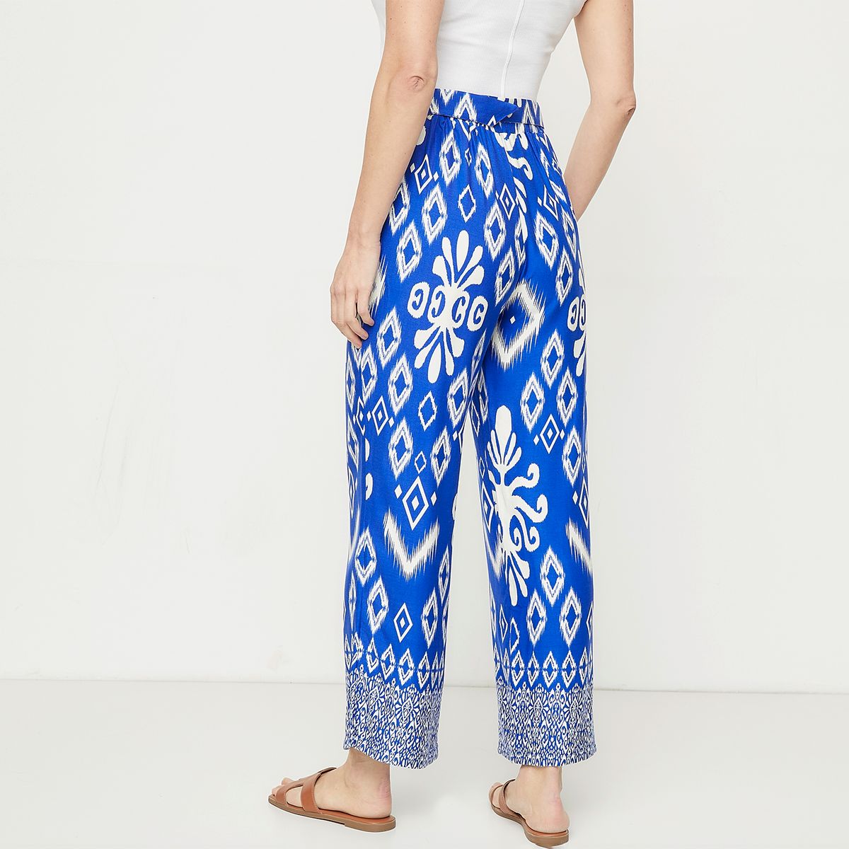 NEWPORT - Pantalón Palazzo Tiro Alto Mujer Newport