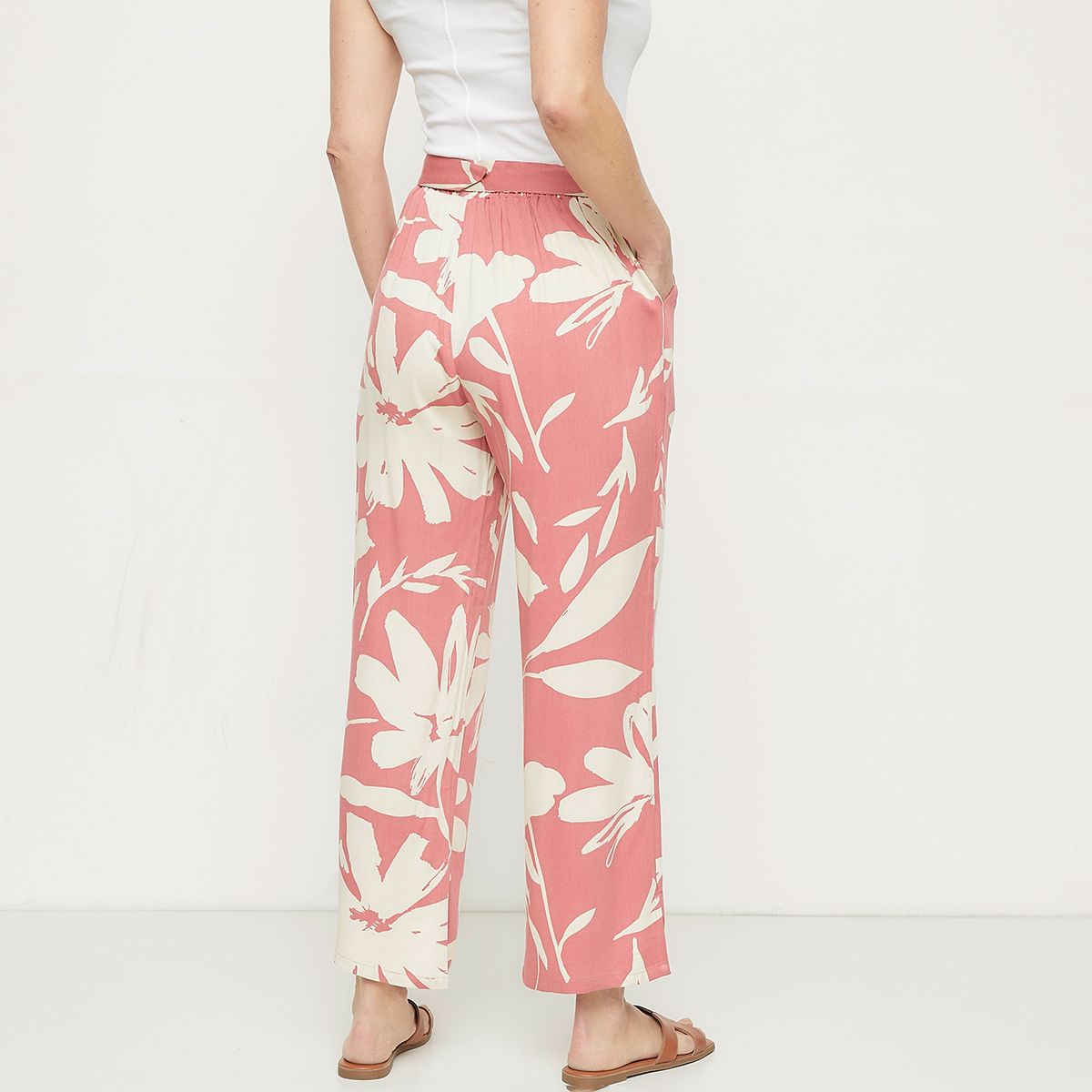 NEWPORT - Pantalón Palazzo Tiro Alto Mujer Newport