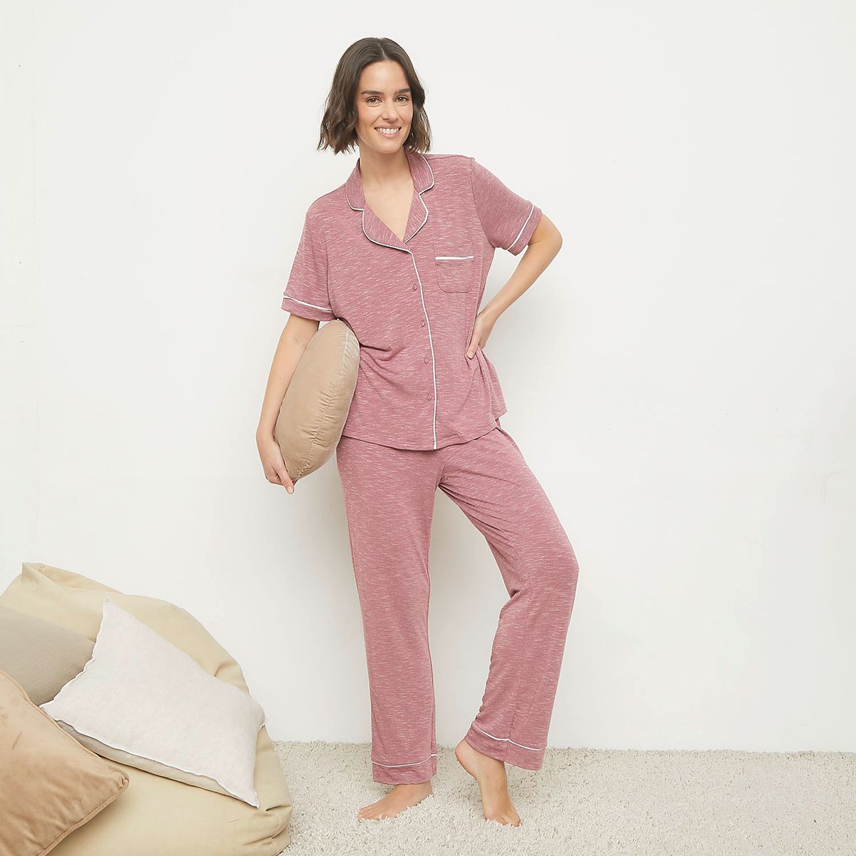 BLU - Pijama Camisero Mujer Blu