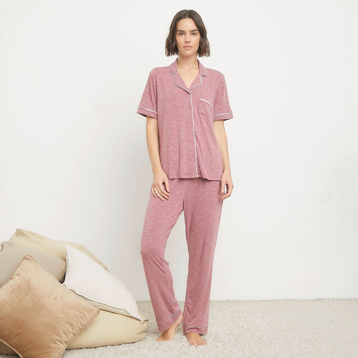 BLU - Pijama Camisero Mujer Blu