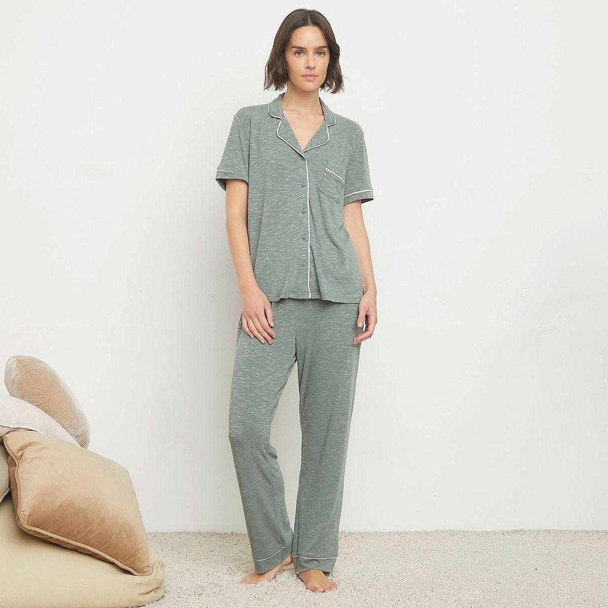 BLU - Pijama Camisero Mujer Blu