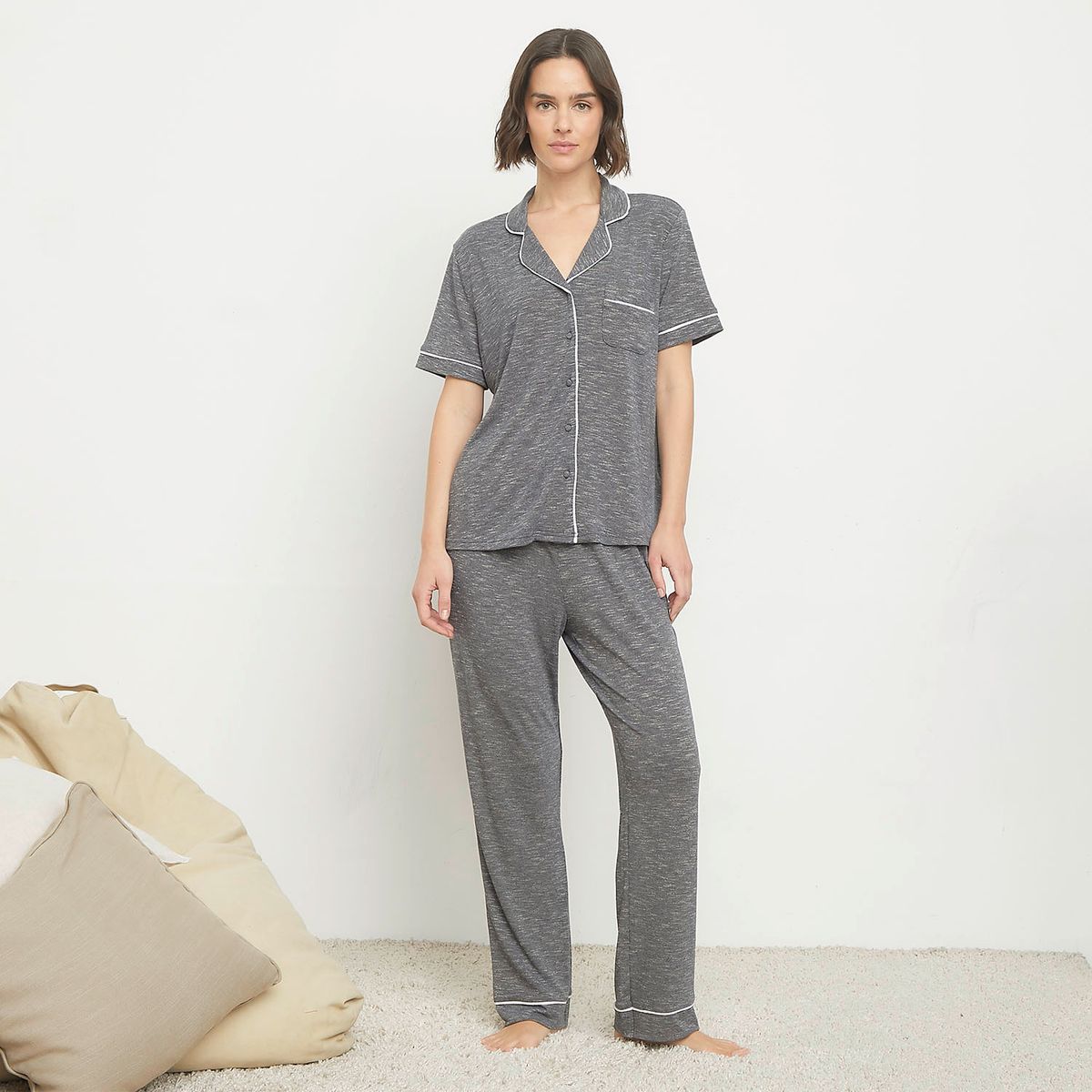 BLU - Pijama Camisero Mujer Blu