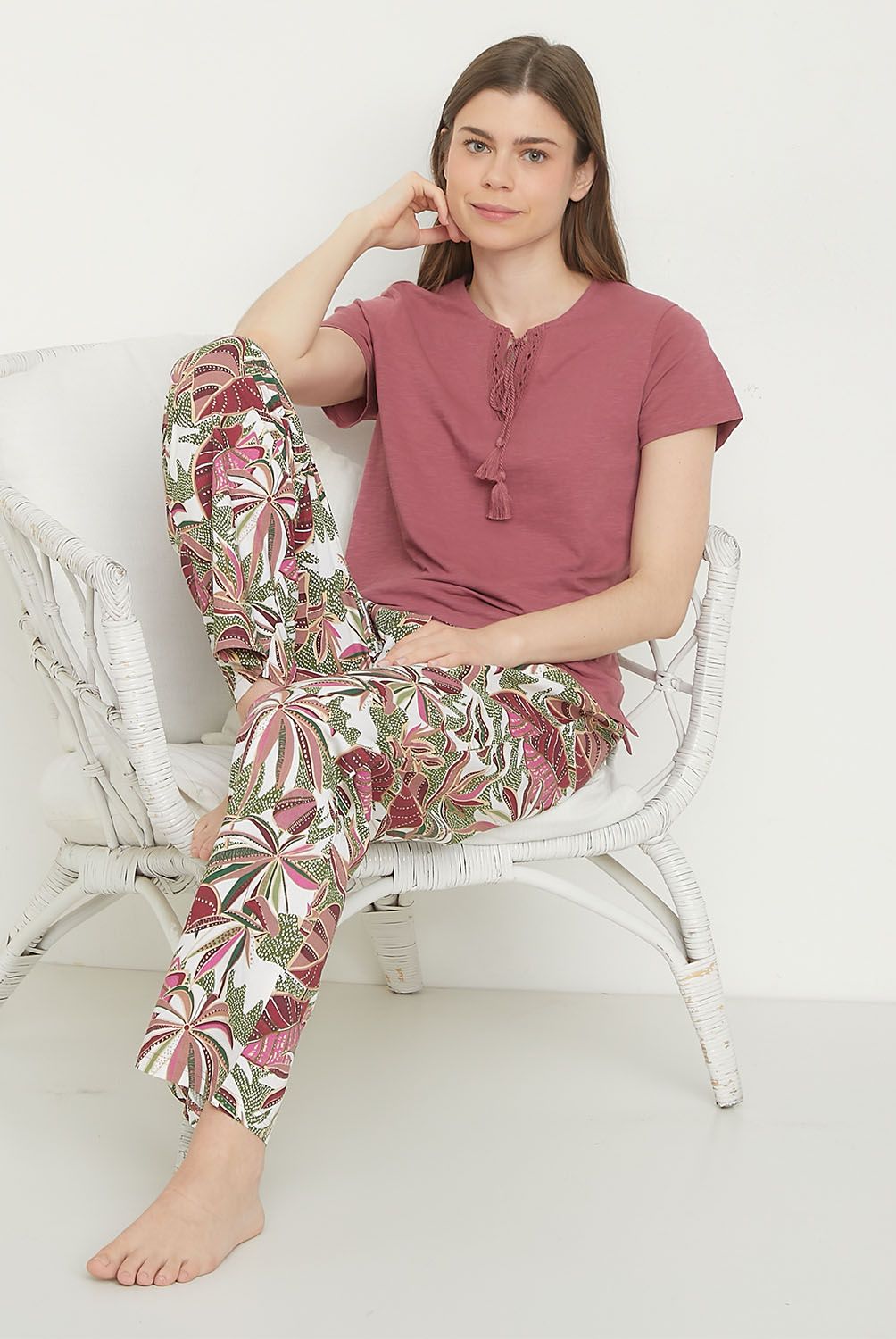 BLU - Pijama Algodón Mujer Blu