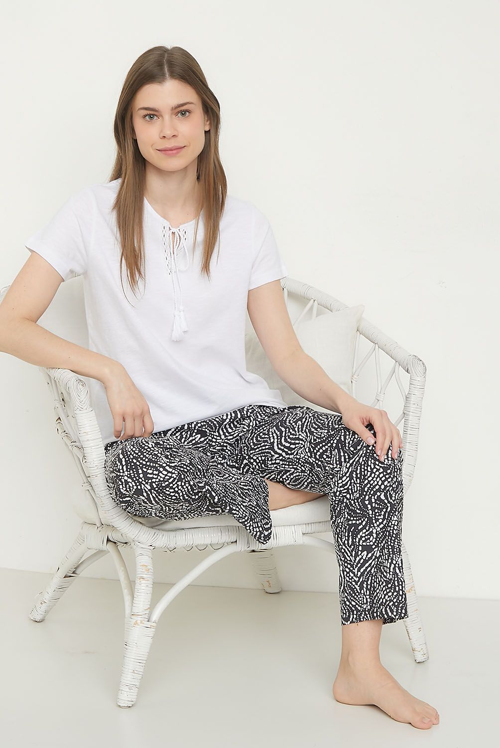 BLU - Pijama Algodón Mujer Blu