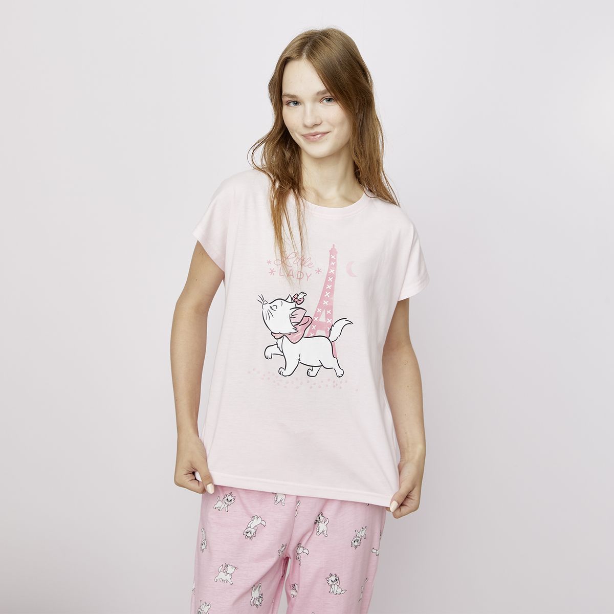 DISNEY - Pijama Algodón Marie Mujer Disney