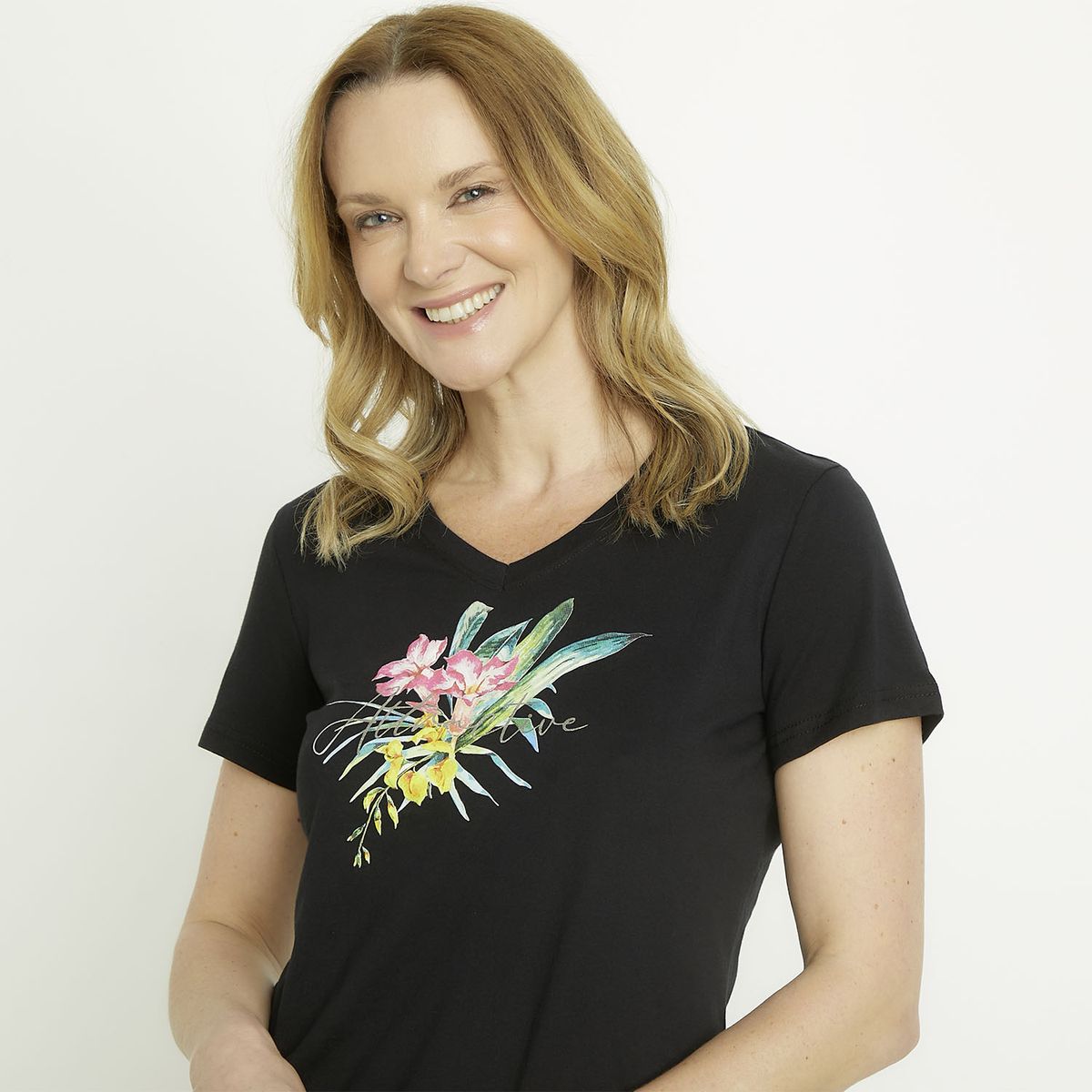 NEWPORT - Polera Manga Corta Algodón Mujer Newport