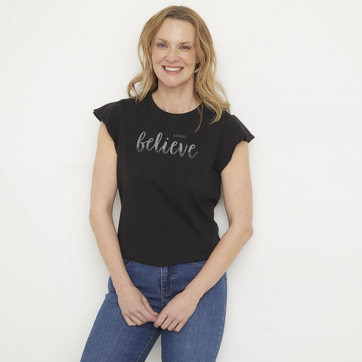 NEWPORT - Polera Manga Corta Algodón Mujer Newport