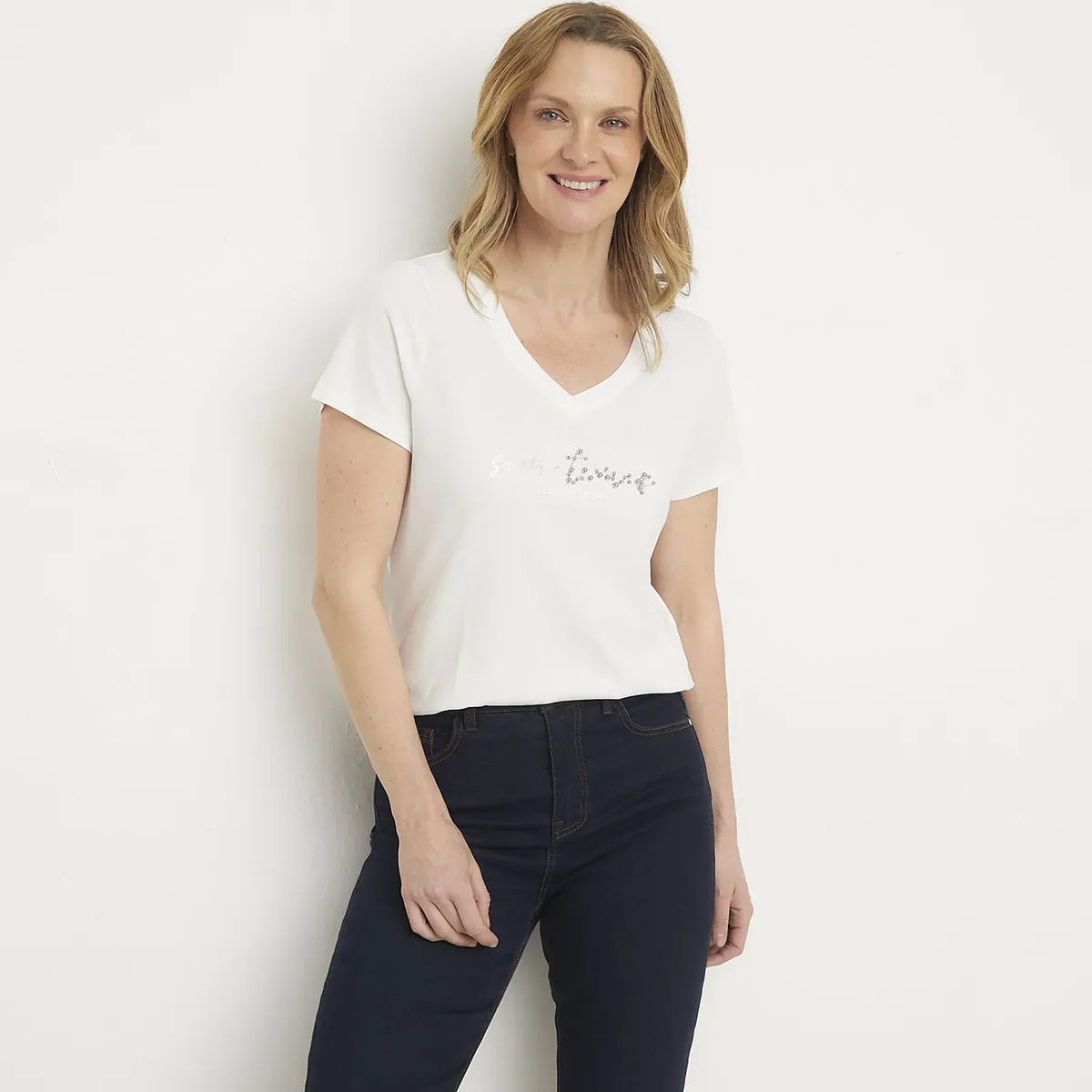 NEWPORT - Polera Manga Corta Mujer Newport