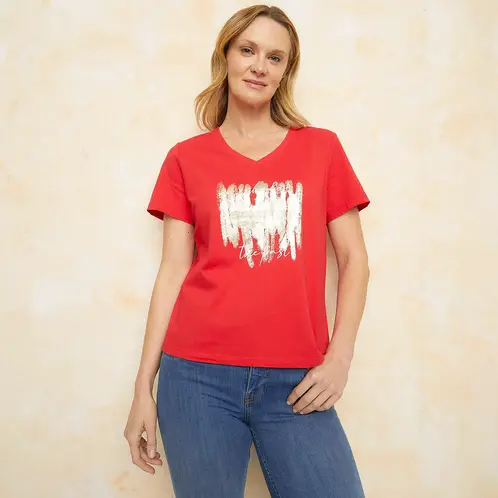 S COCCI - Polera Manga Corta Algodón Mujer