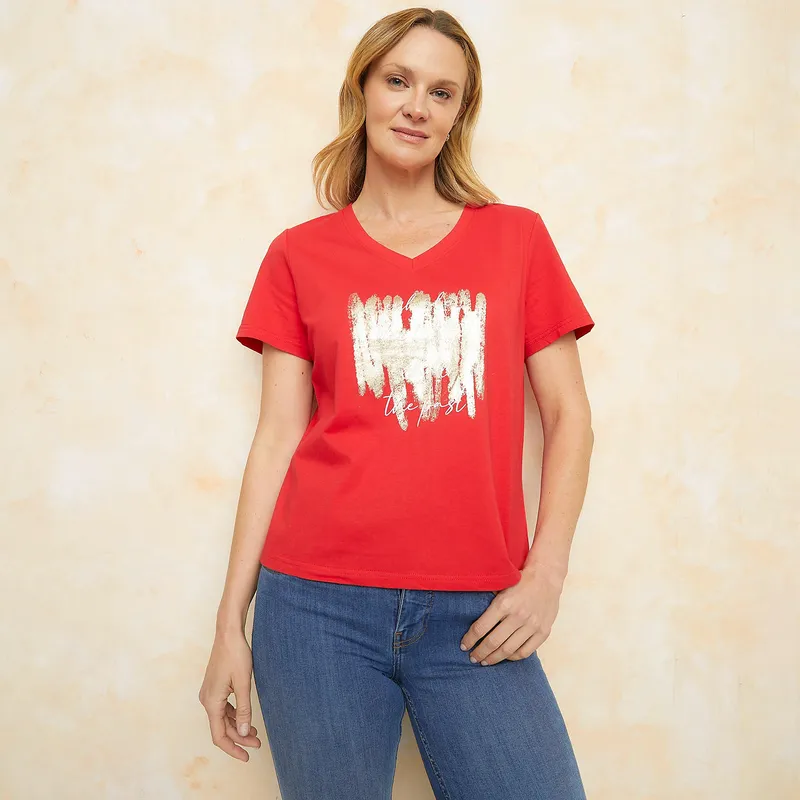 S COCCI - Polera Manga Corta Algodón Mujer S Cocci