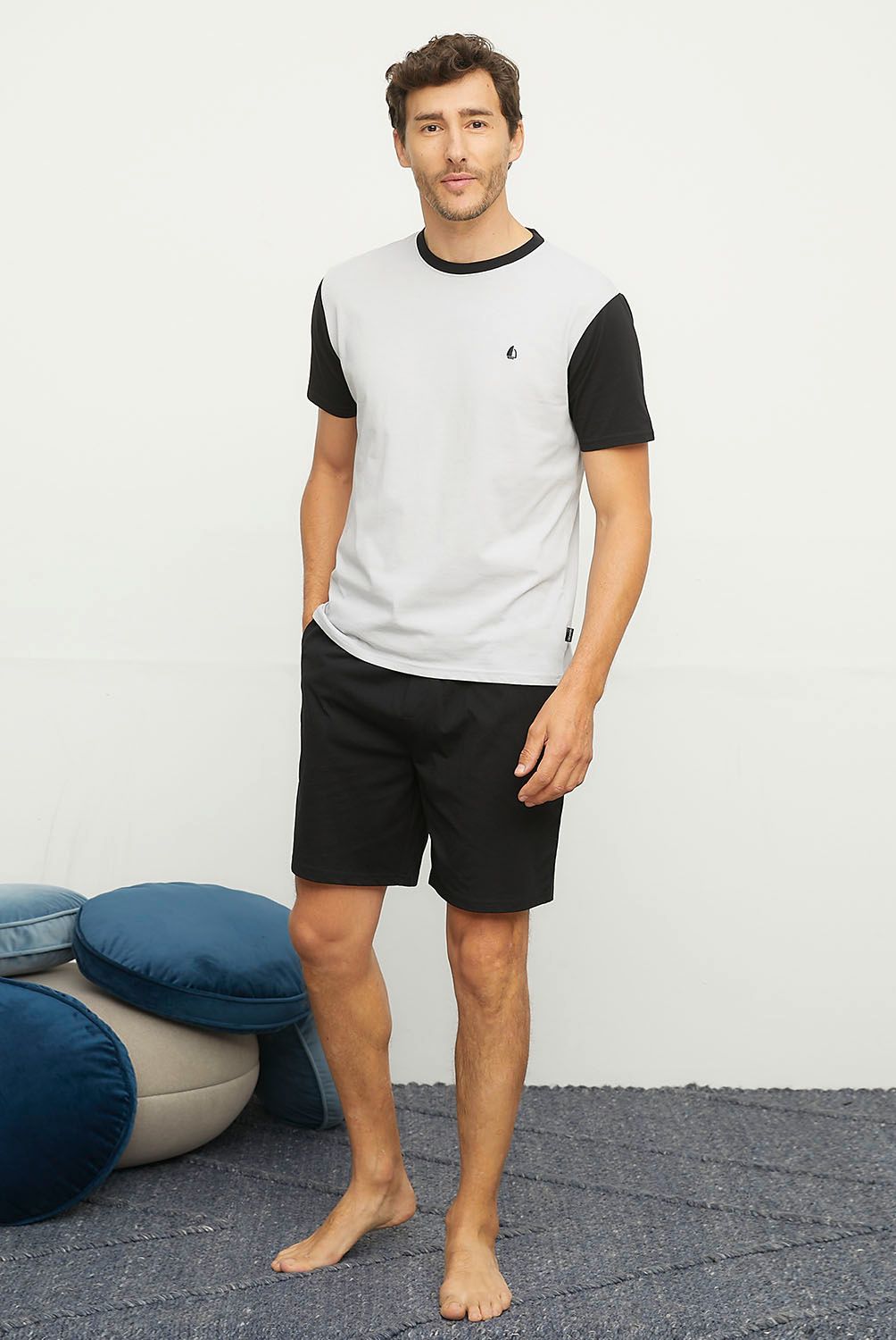 NEWPORT - Pijama Corto Algodón Newport Hombre