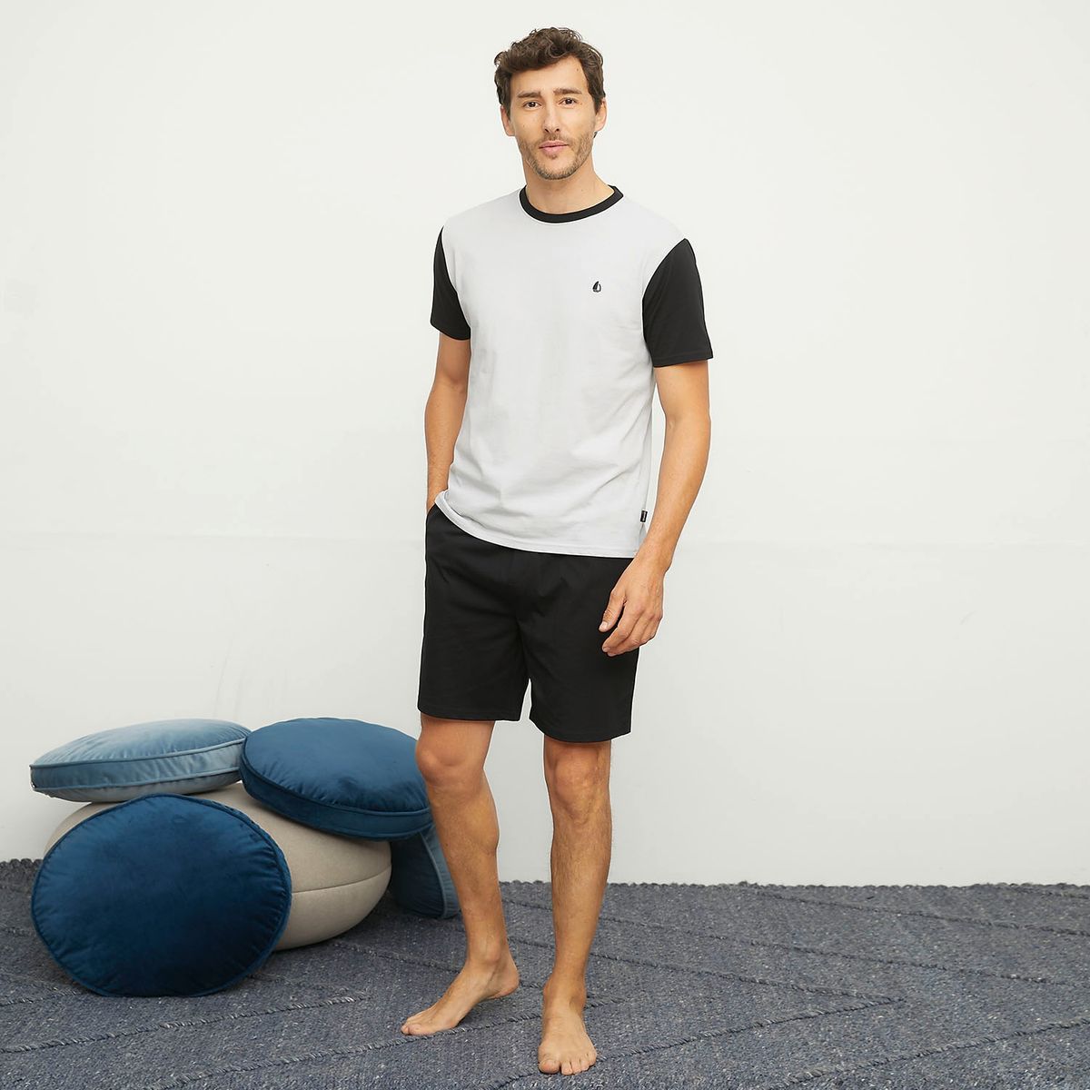 NEWPORT - Pijama Corto Algodón Newport Hombre