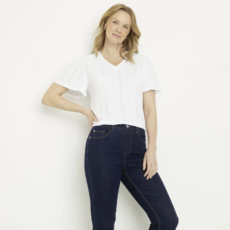 NEWPORT - Polera Manga Corta Mujer Newport