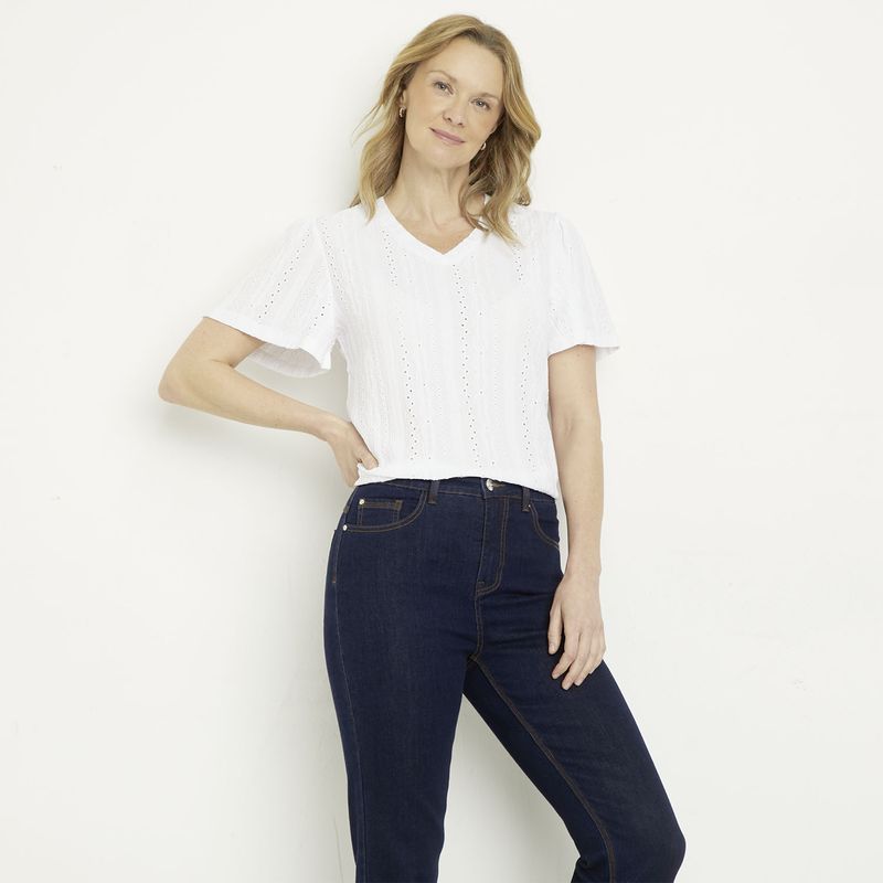 NEWPORT - Polera Manga Corta Mujer Newport