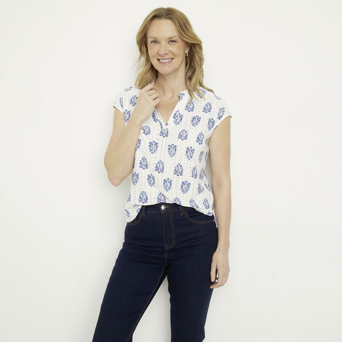 NEWPORT - Polera Manga Corta Mujer Newport