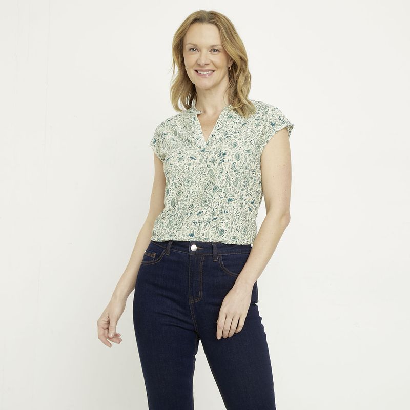 NEWPORT - Polera Manga Corta Mujer Newport