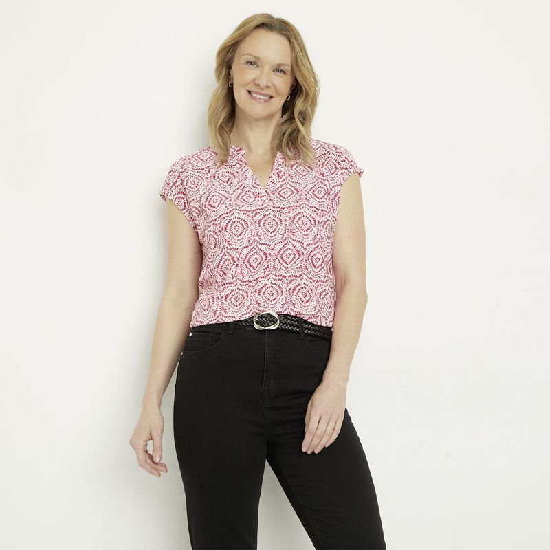 NEWPORT - Polera Manga Corta Mujer Newport