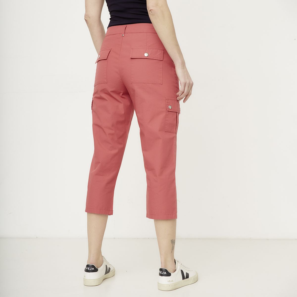 NEWPORT - Pantalón Capri Tiro Alto Mujer Newport