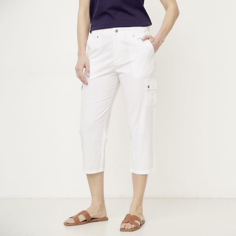 NEWPORT - Pantalón Capri Tiro Alto Mujer Newport