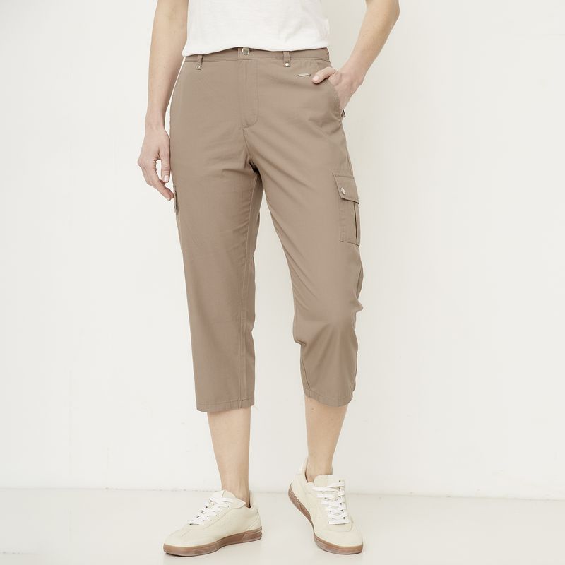 NEWPORT - Pantalón Capri Tiro Alto Mujer Newport