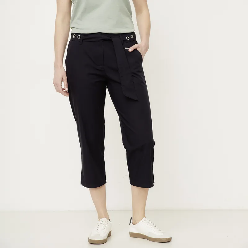 NEWPORT - Pantalón Capri Tiro Alto Mujer Newport