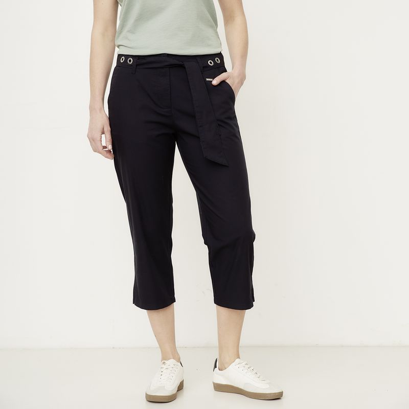 NEWPORT - Pantalón Capri Tiro Alto Mujer Newport