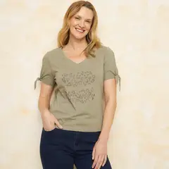S COCCI - Polera Manga Corta Algodón Mujer