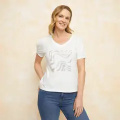 S COCCI - Polera Manga Corta Algodón Mujer
