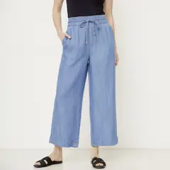 NEWPORT - Pantalón Palazzo Tiro Alto Mujer