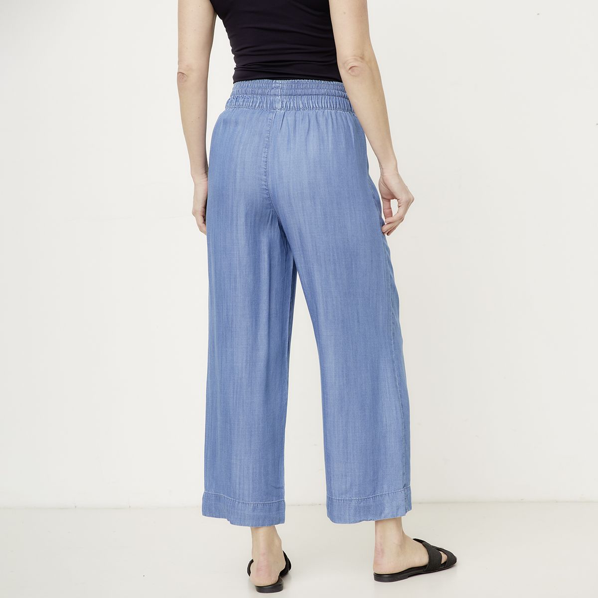 NEWPORT - Pantalón Palazzo Tiro Alto Mujer Newport