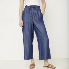 NEWPORT - Pantalón Palazzo Tiro Alto Mujer