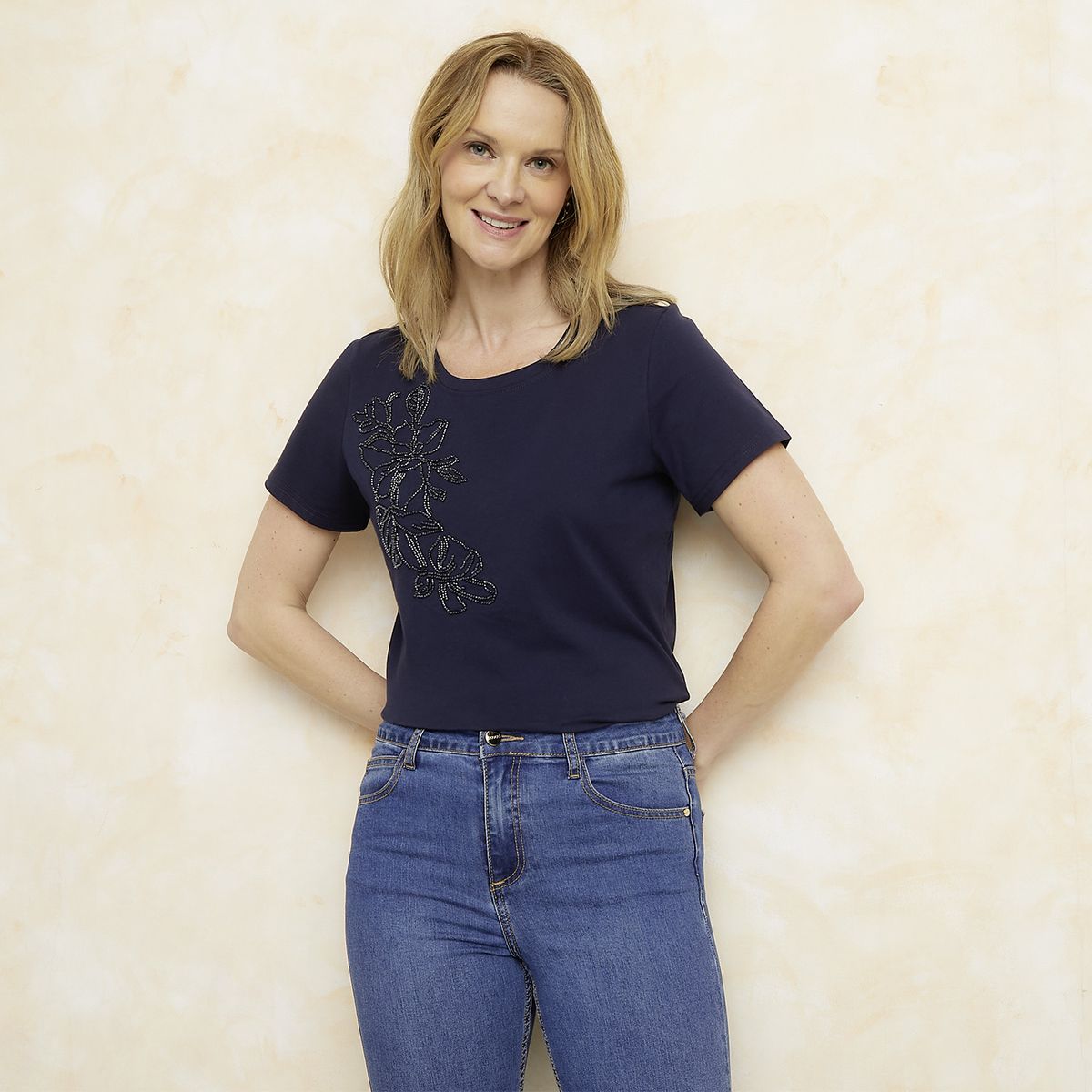 S COCCI - Polera Manga Corta Algodón Mujer S.Cocci