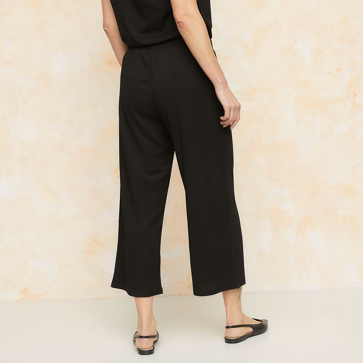 S COCCI - Pantalón Culotte Tiro Medio Mujer Holgado S Cocci