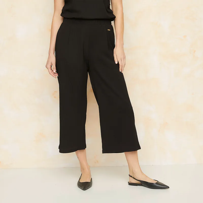 S COCCI - Pantalón Culotte Tiro Medio Mujer S Cocci