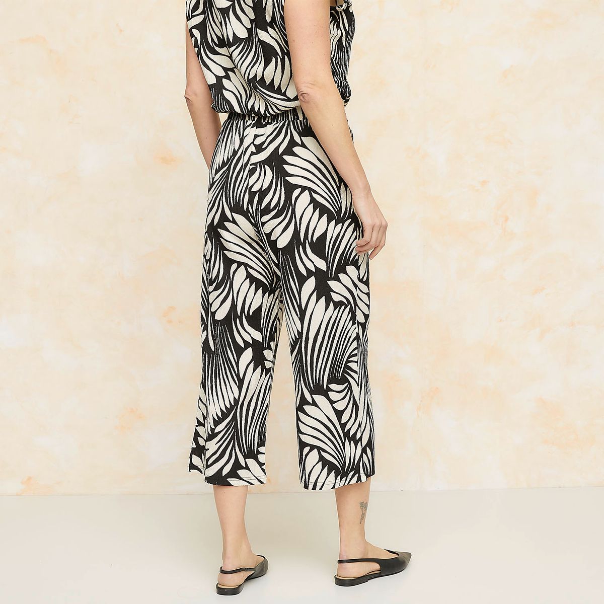 S COCCI - Pantalón Culotte Tiro Medio Mujer Holgado S Cocci