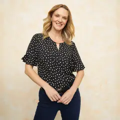 S COCCI - Blusa Manga Corta Mujer