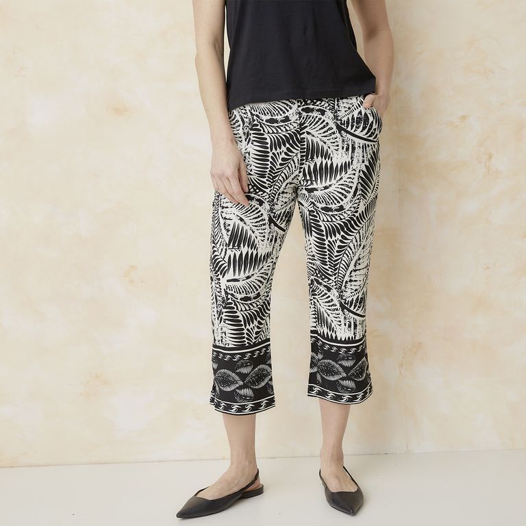 S COCCI Pantalón Lino Tiro Alto Mujer