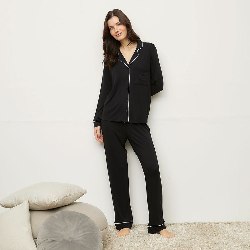 BENETTON - Pijama Camisero Mujer Benetton