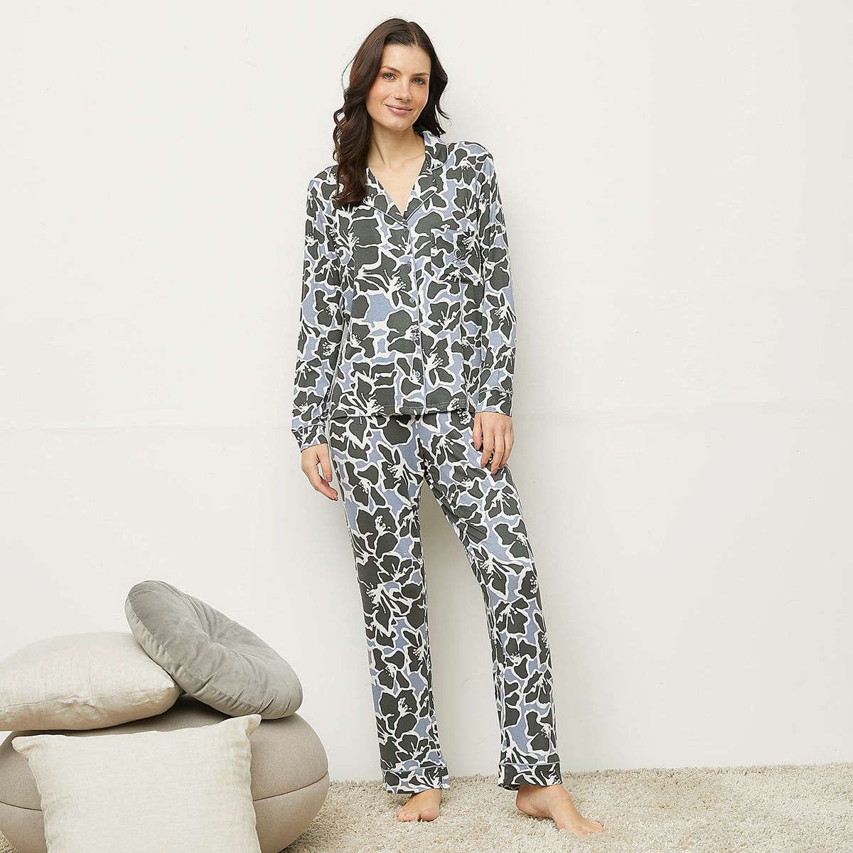 BENETTON - Pijama Camisero Mujer Benetton