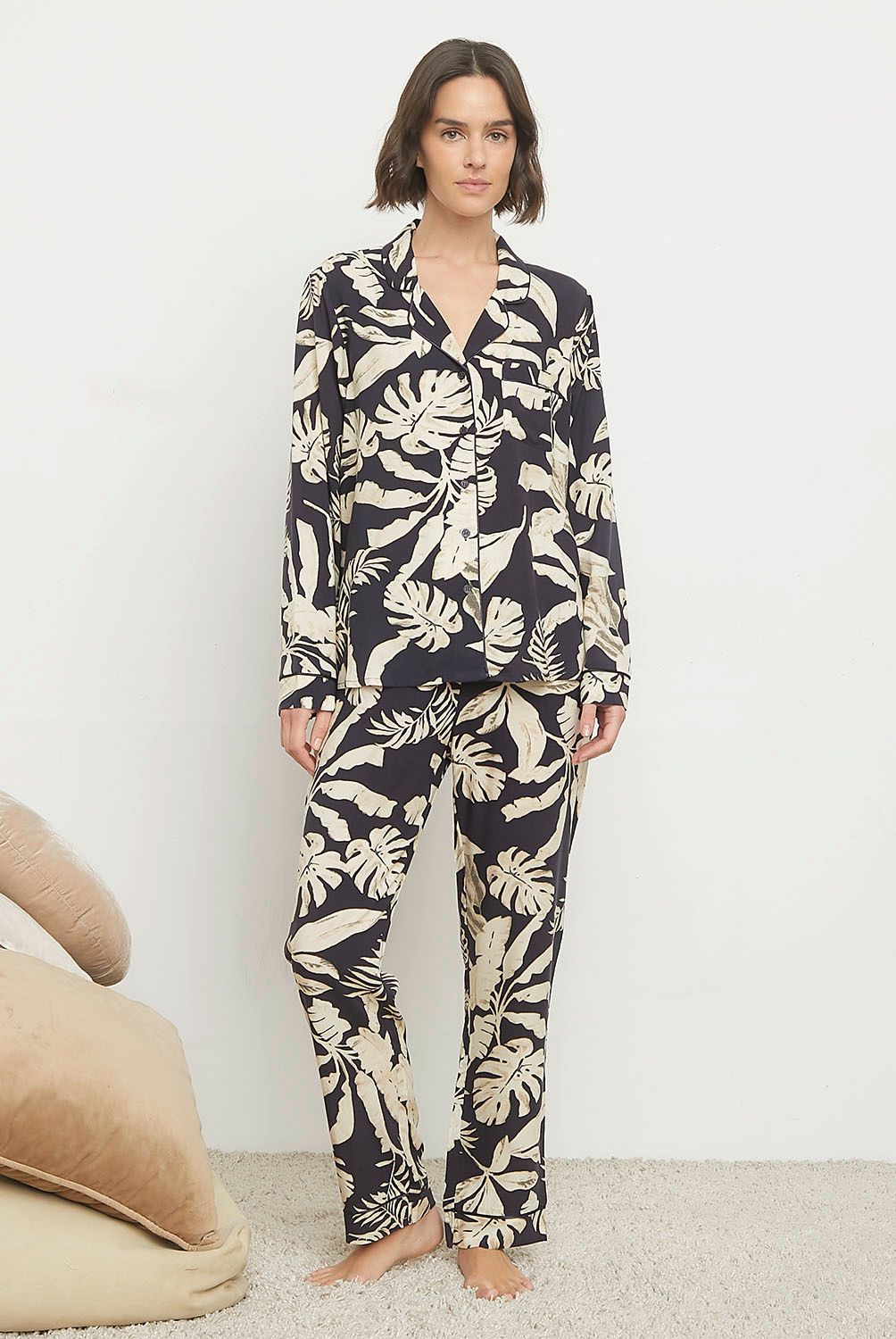 BLU - Pijama Camisero Mujer Blu
