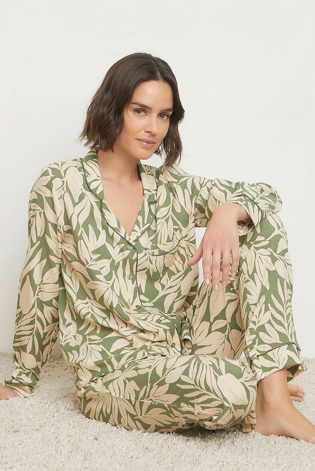 BLU - Pijama Camisero Mujer Blu