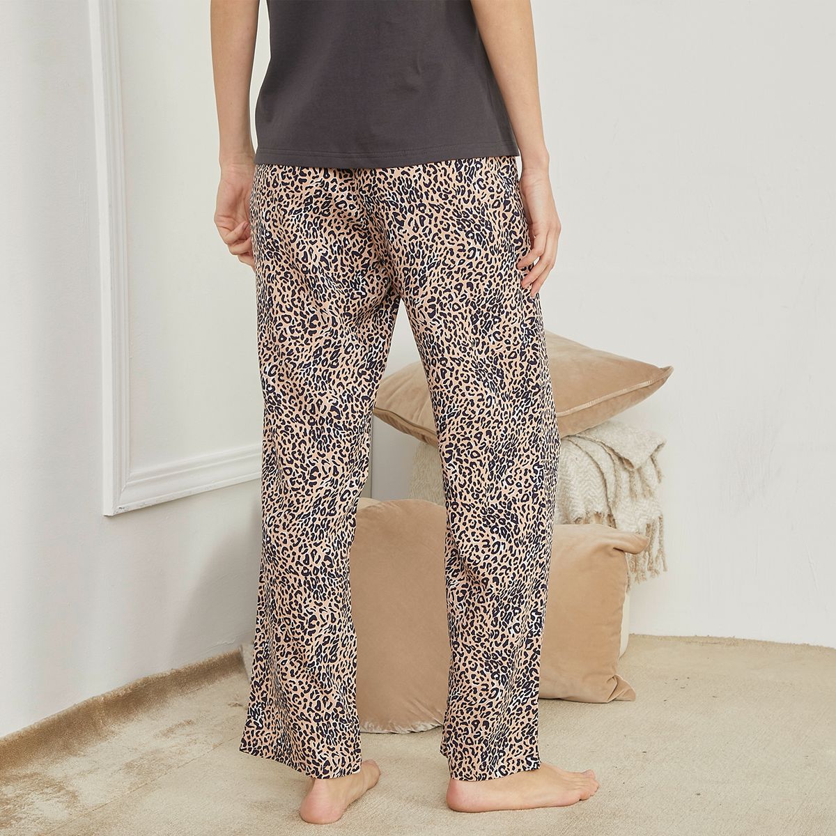 BLU - Pantalón Largo de Pijama Mujer Blu