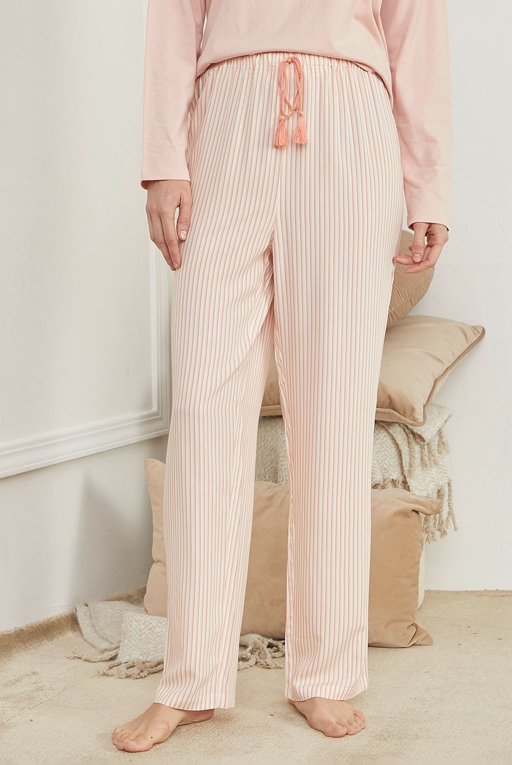 BLU - Pantalón Largo de Pijama Mujer Blu