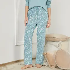 BLU - Pantalón Largo de Pijama Mujer