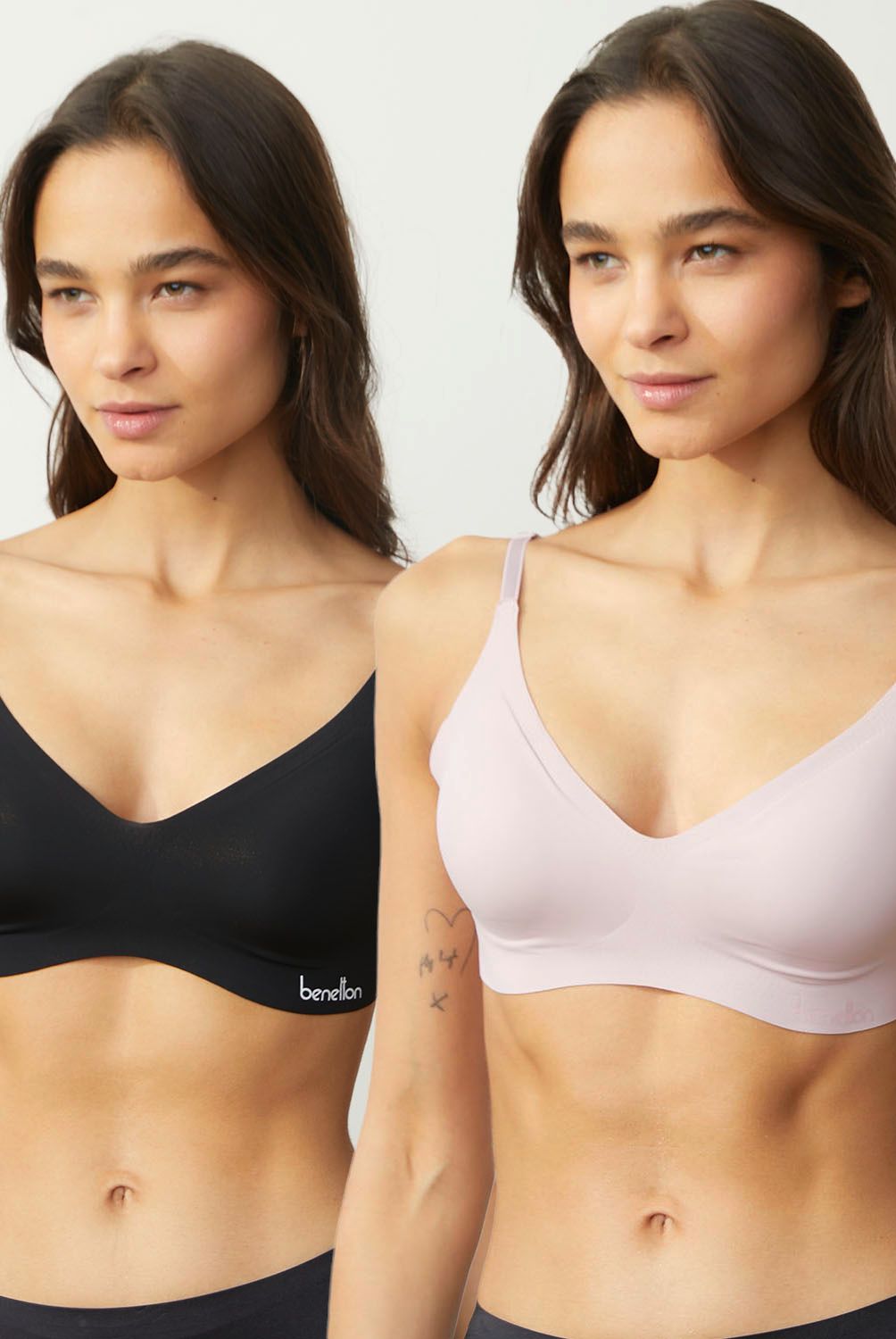 BENETTON - Pack de 2 Sostenes Mujer Benetton