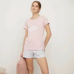 SYBILLA - Polera de Pijama Algodón Mujer