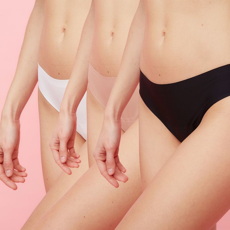 BLU - Pack De 3 Calzones Colaless Sin Demarcaciones Mujer Blu